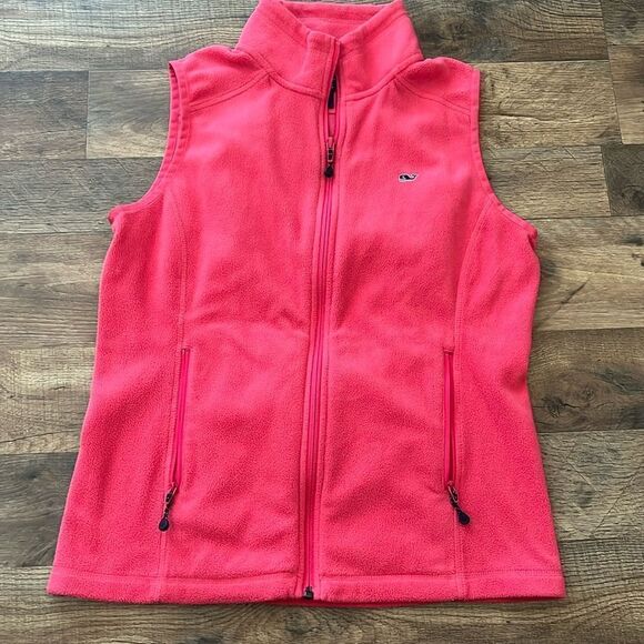 Vineyard Vines fleece zip up vest. Size small - Picture 1 of 5